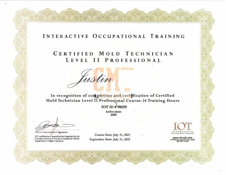 CMT Technician Certificates_Justin